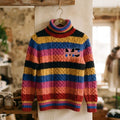 Knitted turtleneck sweater